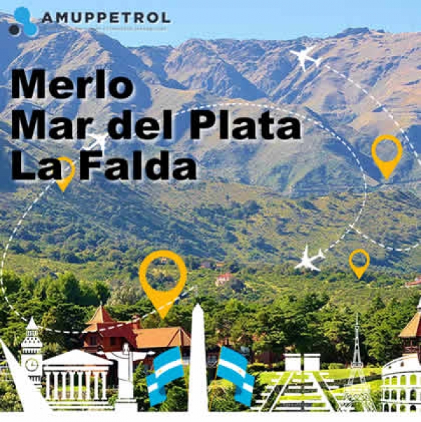 Merlo - Mar del Plata. Salidas desde Gral. Alvear, San Rafael, Monte Coman