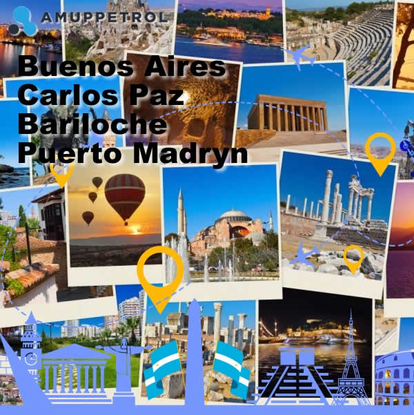 Buenos Aires - Carlos Paz - Bariloche - Puerto Madryn